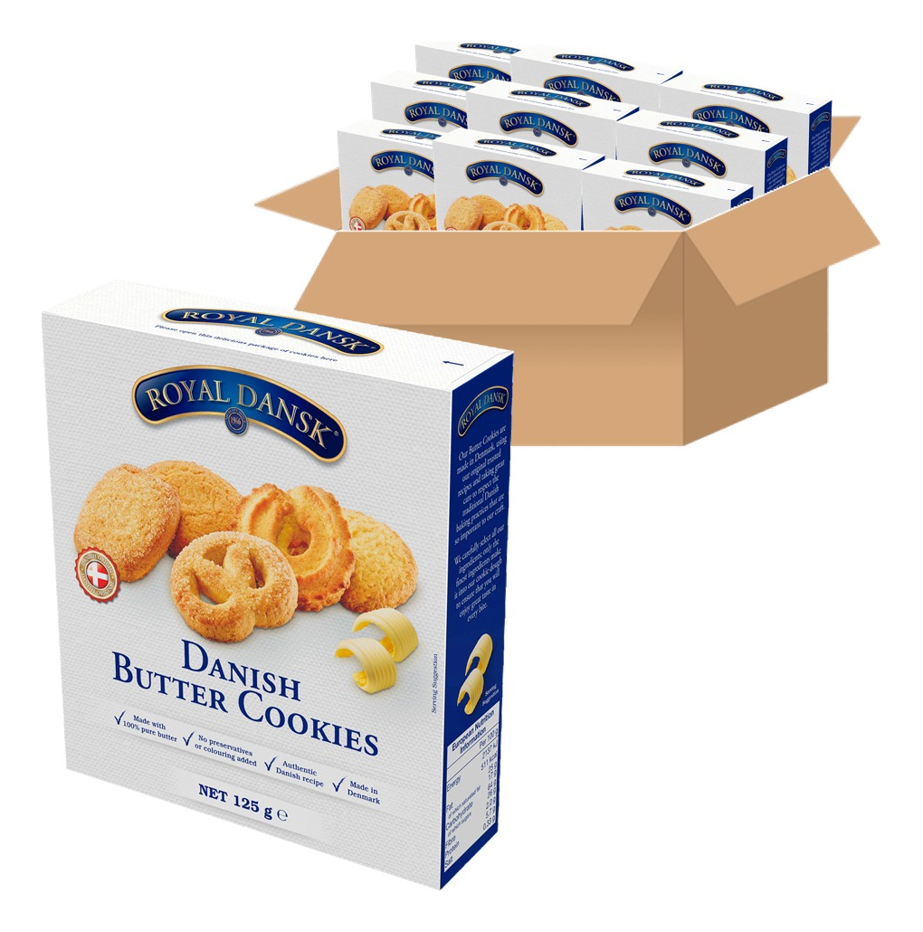 Galletas Navideñas Danesas Royal Dansk Cookies 125 gr X 9 U